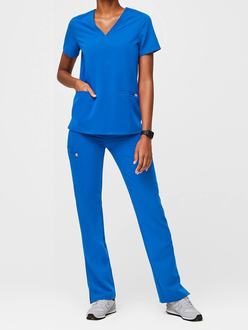 Figs Scrub Set Royal Blue Size Medium Casma Top Kade Cargo Pants